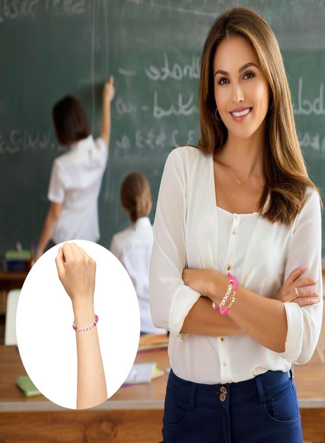 Bluckincle Teacher Appreciation Gifts - Christmas,Valentine,Easter,Graduation Thank You Back to School End of Year Last Day Welcome Thanksgiving,Teacher Bracelet for Preschool Kindergarten Daycare - Image 3